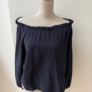 C&C California Blue Off Shoulder top, NWOT
